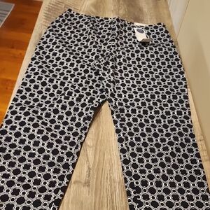 Chico's Black and White Geometric Pants
